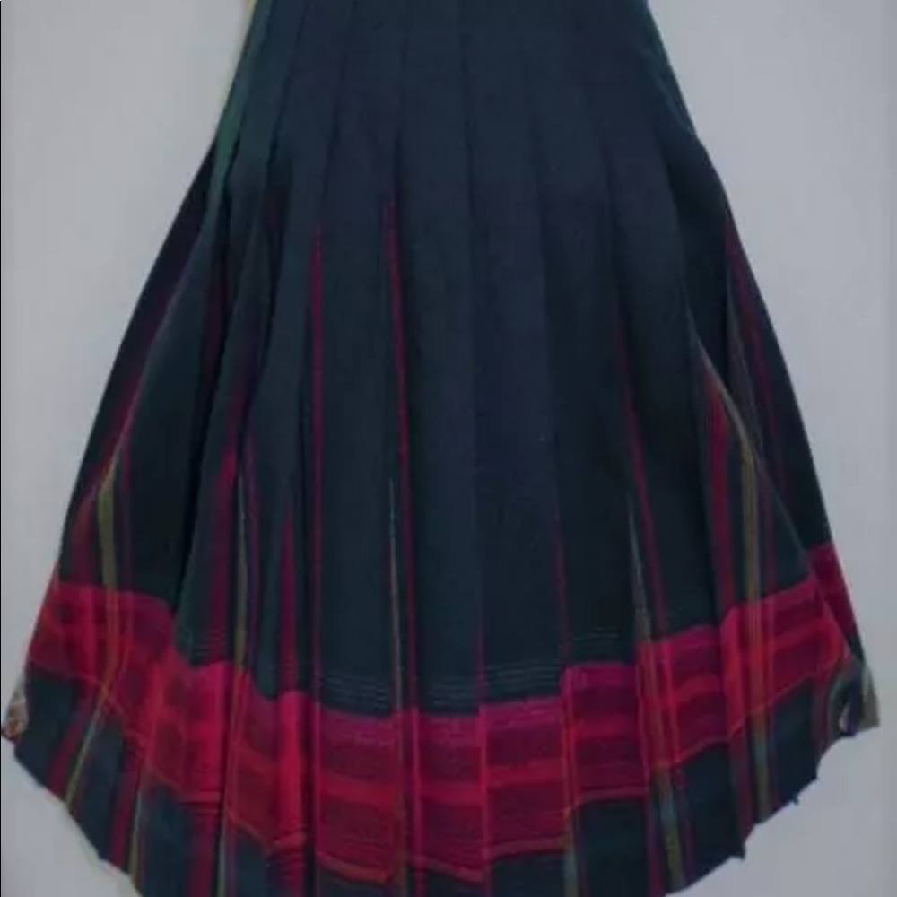 Pendleton 6VTG/US 2  peekAboo plaid pleated skirt